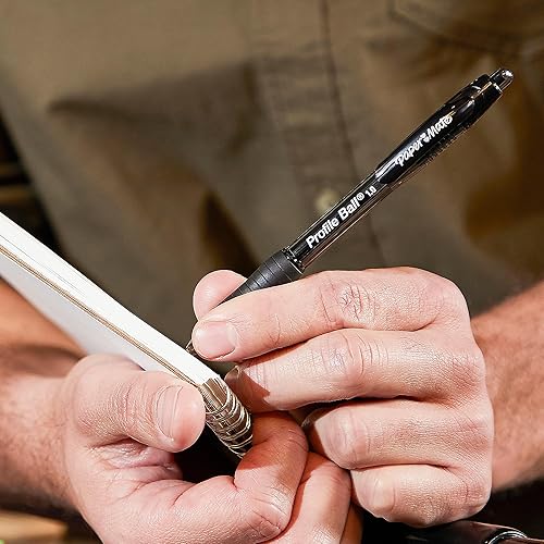 Miniatura 2 de Paper Mate Profile Ballpoint Pens, Retractable, Medium Point (1.0mm), Black Ink, 36 Count - Comfort Grip, Bulk Pack, Home, Office, Teacher Supplies