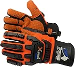 XPro Gants d'impact pour les hommes et les femmes, avec cuir synthétique avec coupe ANSI A8, Ponction 3 & Impact 3, Gants de travaux utilitaires à tout usage Gants mécaniques