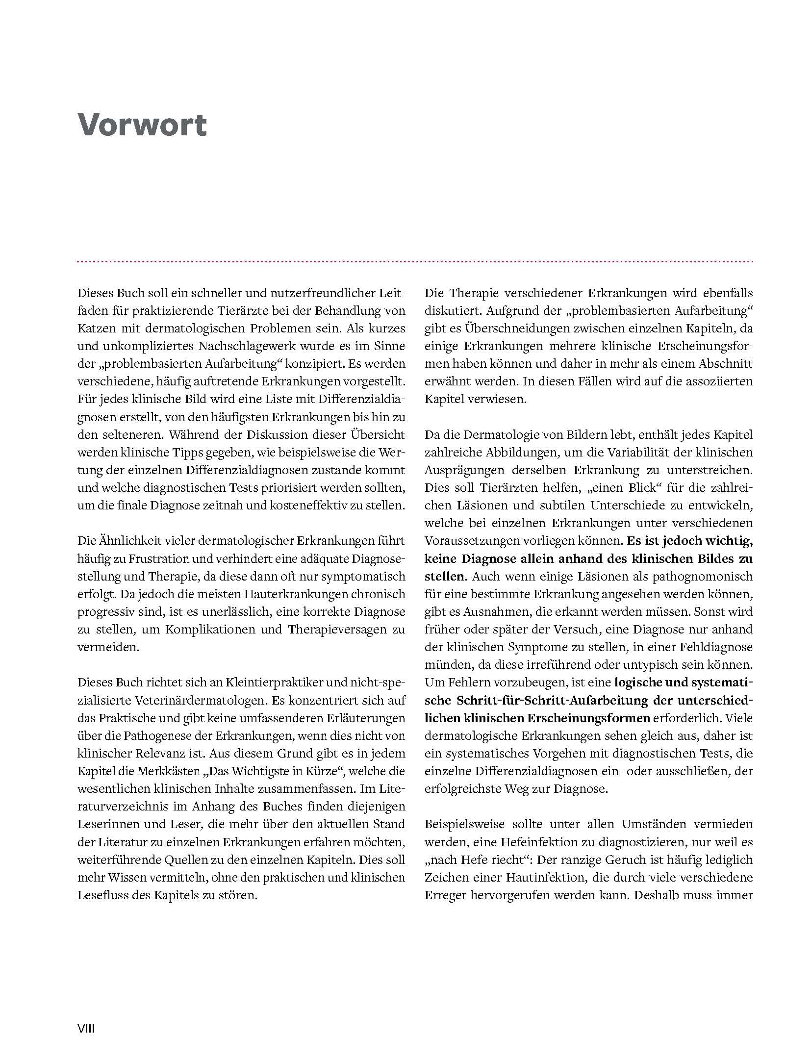 Praxishandbuch Katzendermatologie: Symptome, Diagnostik, Therapie (Vetpraxis)