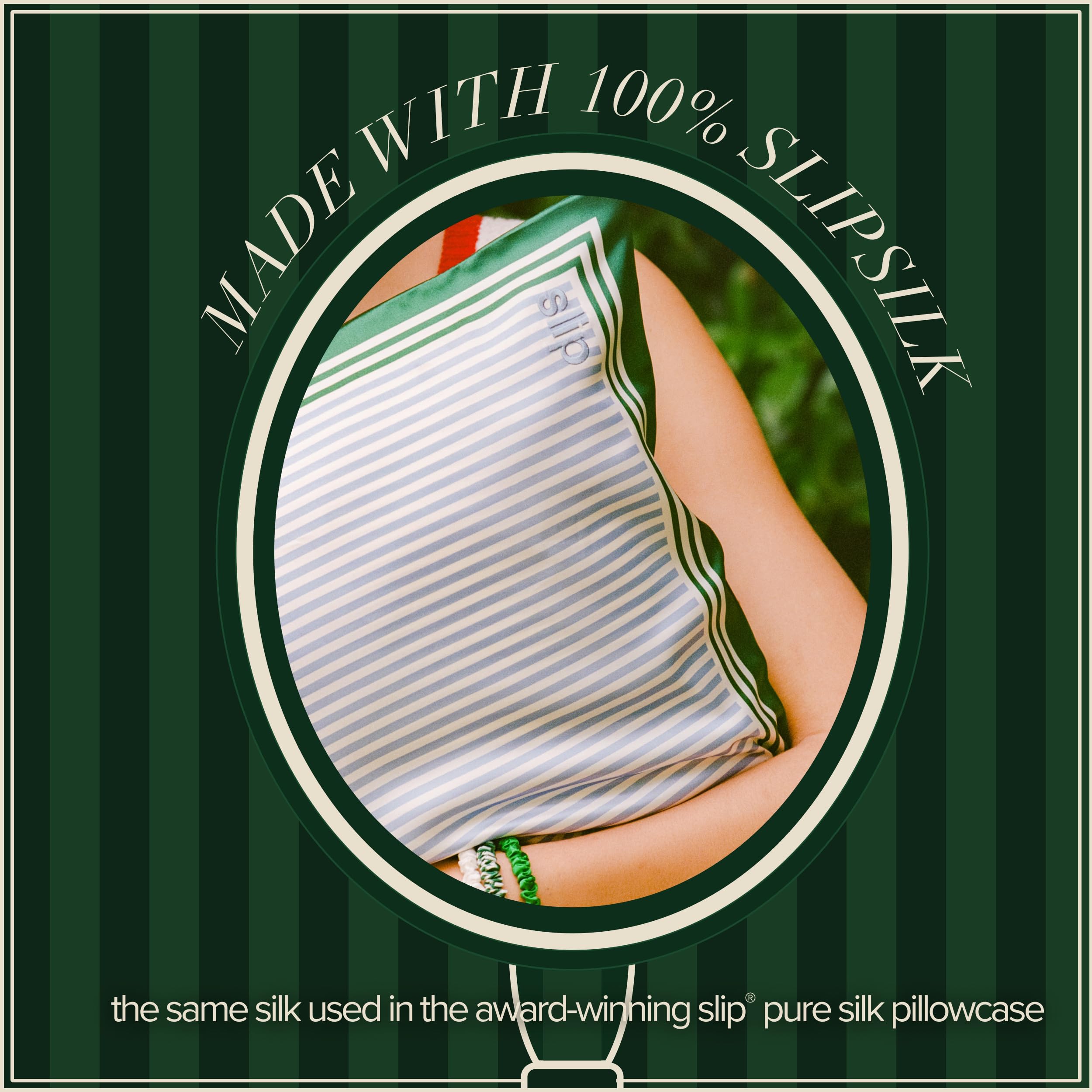 slip The Lodge - Funda de almohada de seda pura, 100% seda de morera de 22 momme, para cama doble, antienvejecimiento, antiarrugas, antisueño, 50,8 x 76,2 cm