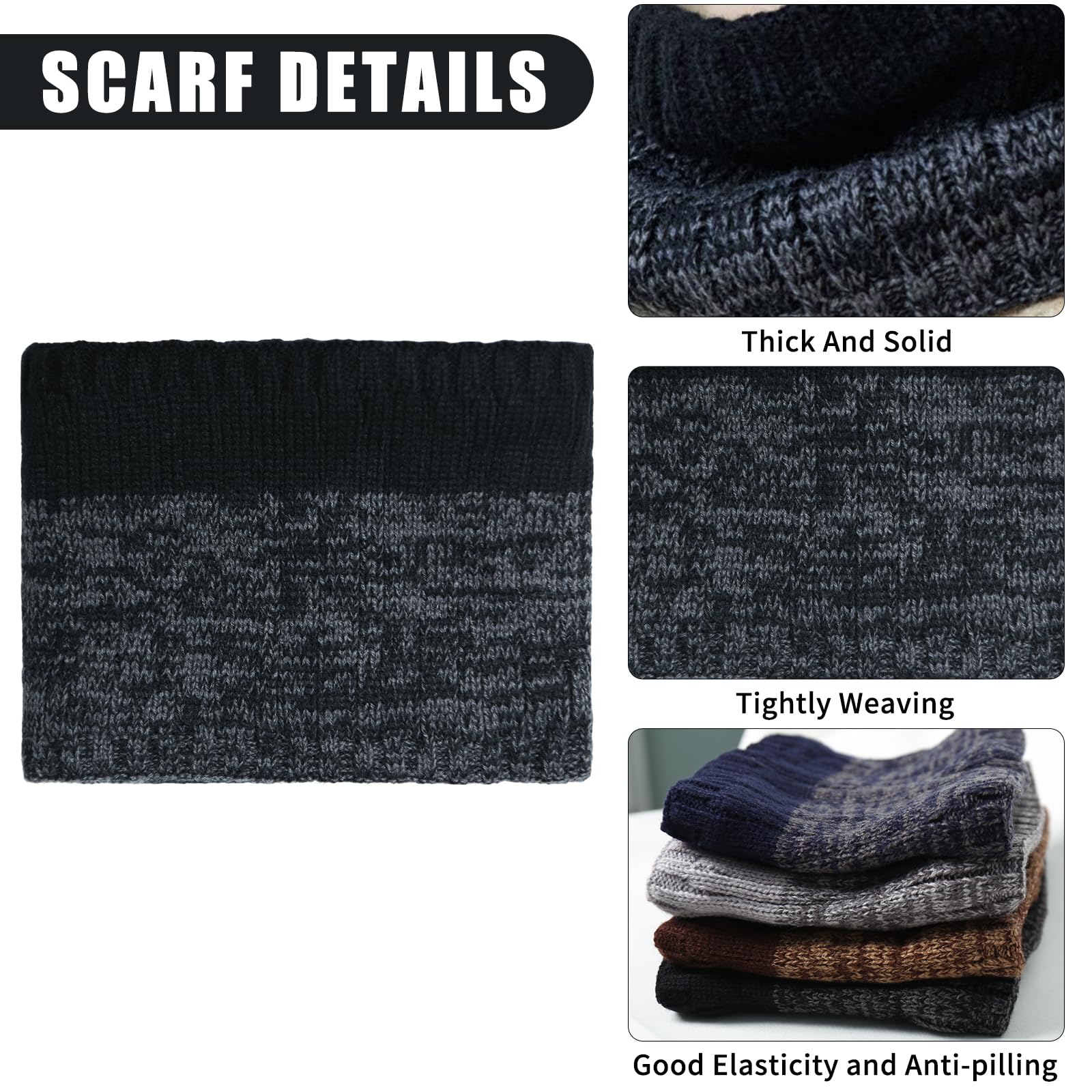 Gorro Invierno Niño Niña Braga Cuello Guantes Térmico Gorro de Punto Braga Cuello Polar Guantes de Pantalla Táctil para Niños Niñas 4 a 10 Años
