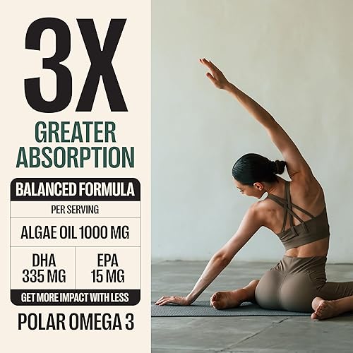 Vista 2 de Orlo DHA - Suplemento vegano de DHA (EPA y DHA) - Aceite de pescado Omega 3 y alternativa de krill - Aceite de algas omega-3 a base de plantas