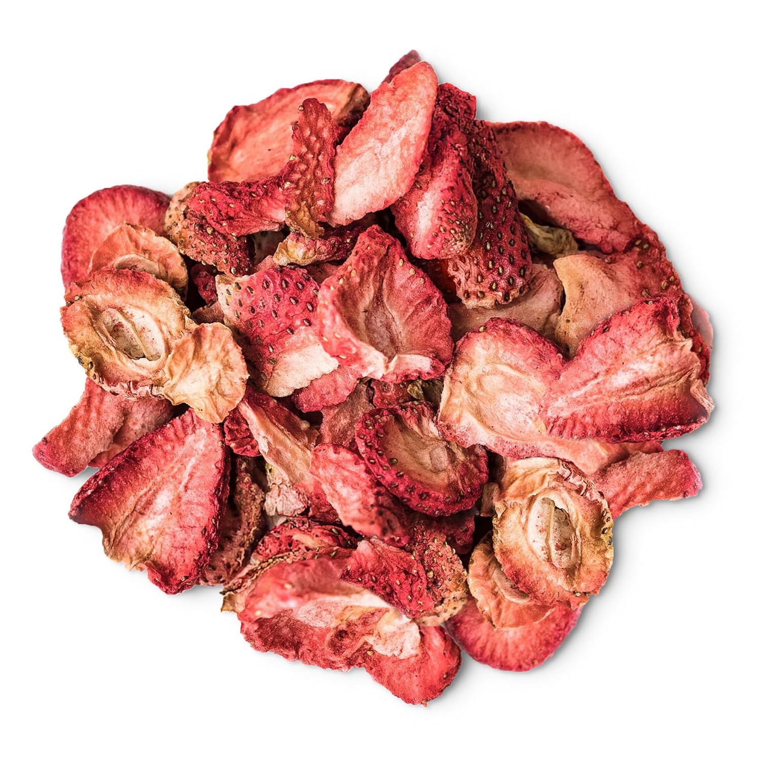Food to Live Organic Freeze-Dried Strawberries, 1 Pound – 100% Natural Berries, No Sugar Added, Vegan and Nutritious Snack – Perfect for Smoothies and Baking, Non-GMO, Kosher, Bulk