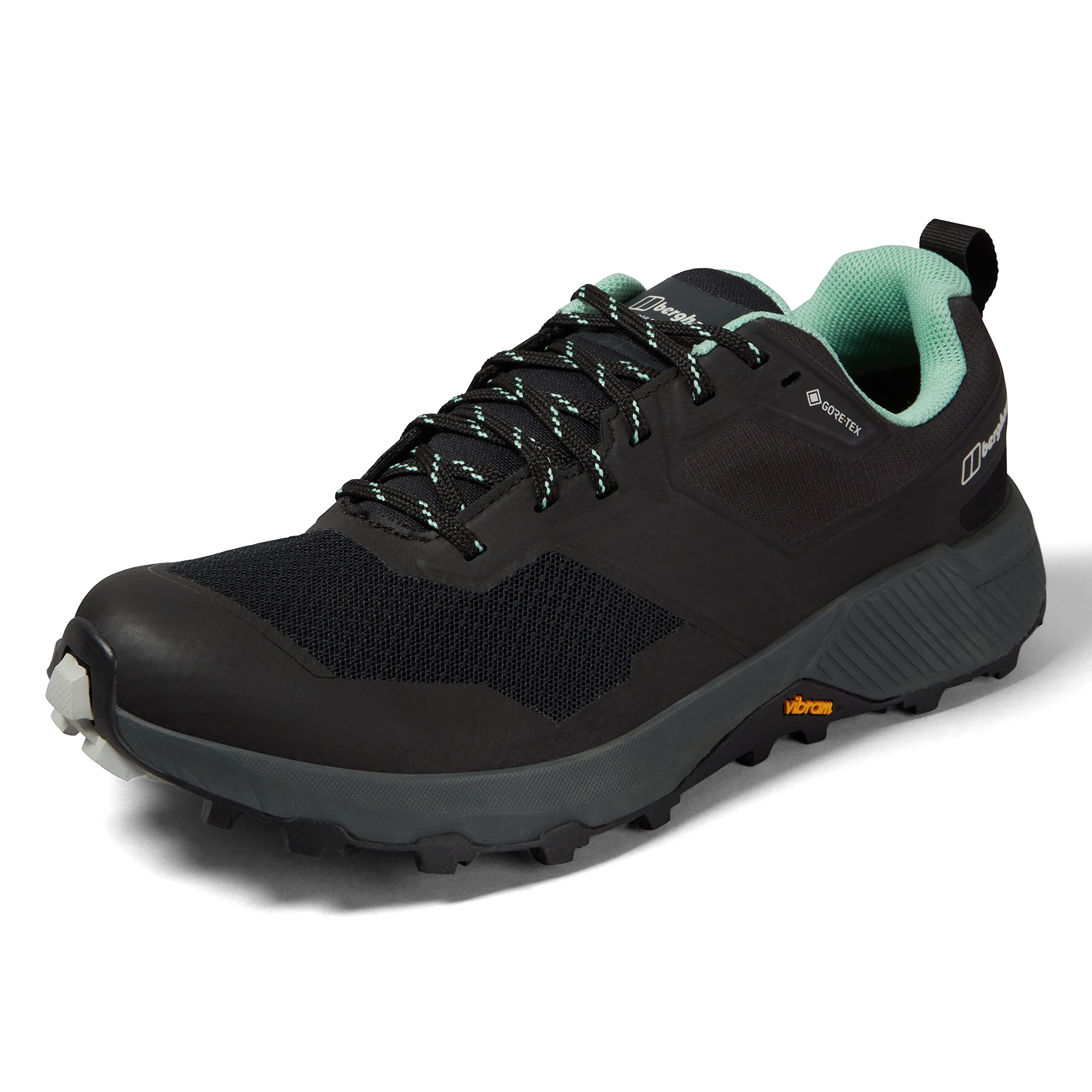 Berghaus Women's Trailway Active Gore-Tex Hiking Shoes | Comfortable | Durable | Gore-Tex | Vibram, Strlimo/Dksh/Dustyjadgrn/Rdawn, 6.5