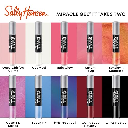 Miniatura 7 de Sally Hansen Miracle Gel It Takes Two Saturn It Up!, 2 x 0.12 onzas líquidas