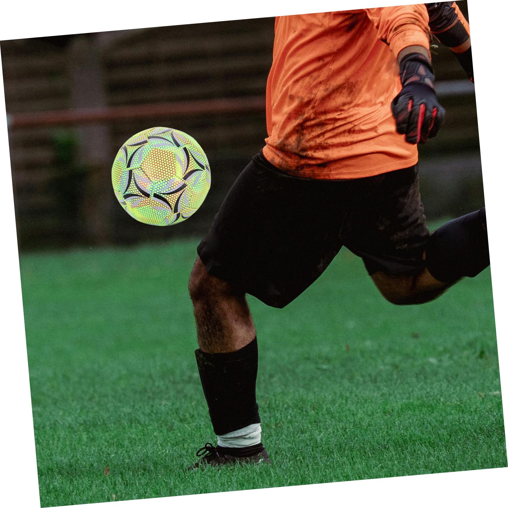 VICASKY Pallone Calcio Junior Robusto e Resistente per Adolescenti e Adulti Design Ergonomico per Miglior Controllo per Allenamenti e Partite Serali