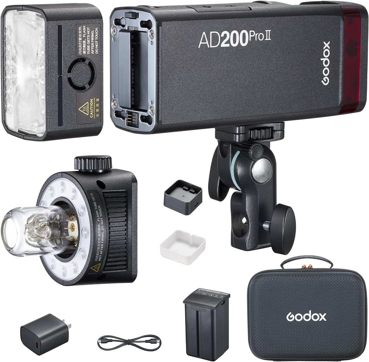 Flash Annulaire Godox R200 200Ws - Pour Macro Et Photo En Plein Air, Compatible AD200pro/AD200