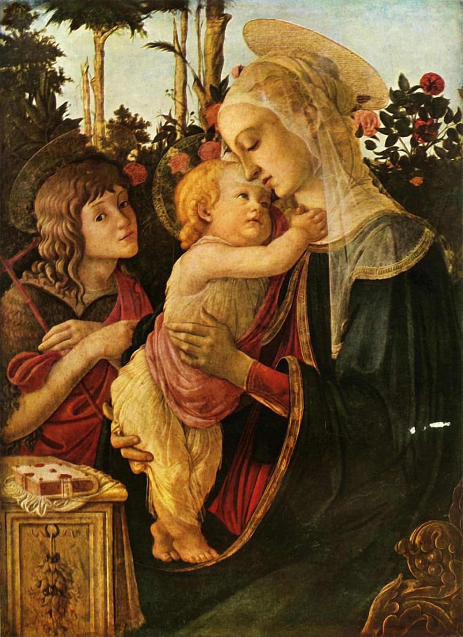 Cuadro pintura al óleo de Botticelli SERENDIPITP con acabado artístico premium de 60x90cm 5