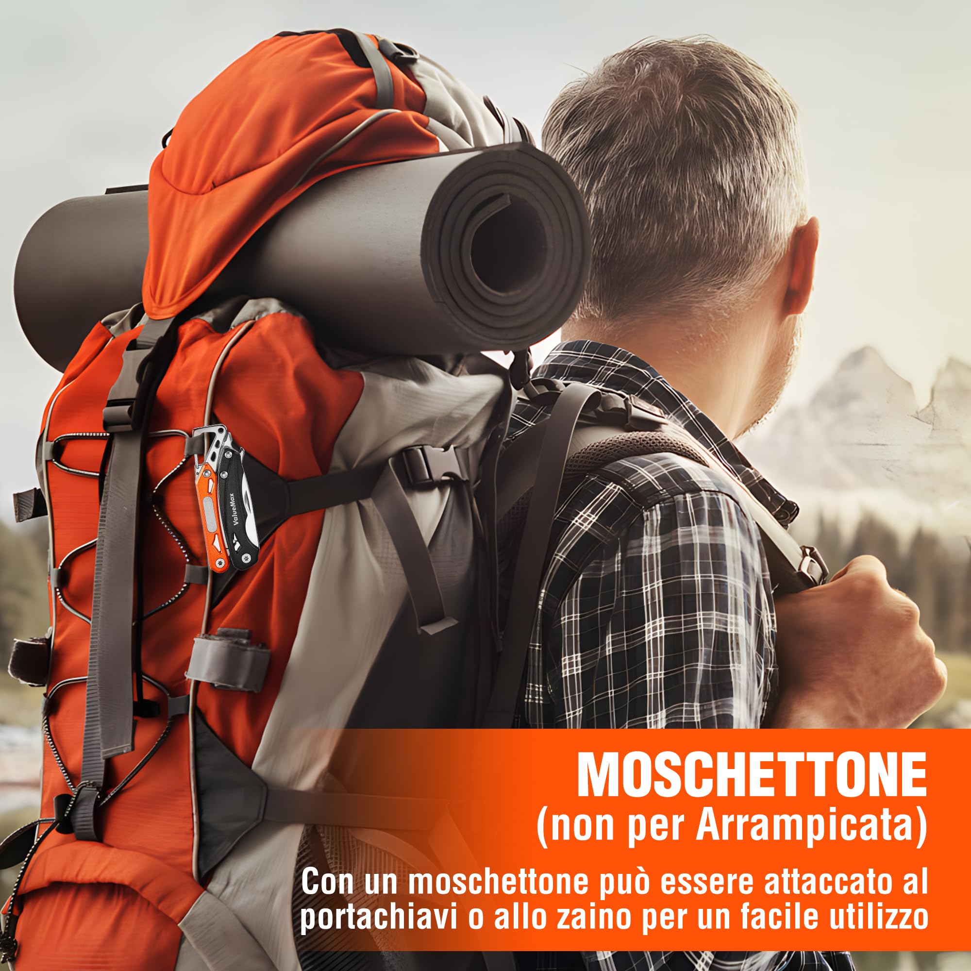 ValueMax Pinza Multifunzione 9 in 1, Strumento Multiuso per Campeggio e Riparazione