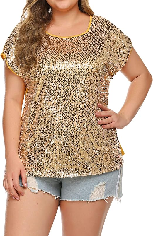 rose gold plus size tops
