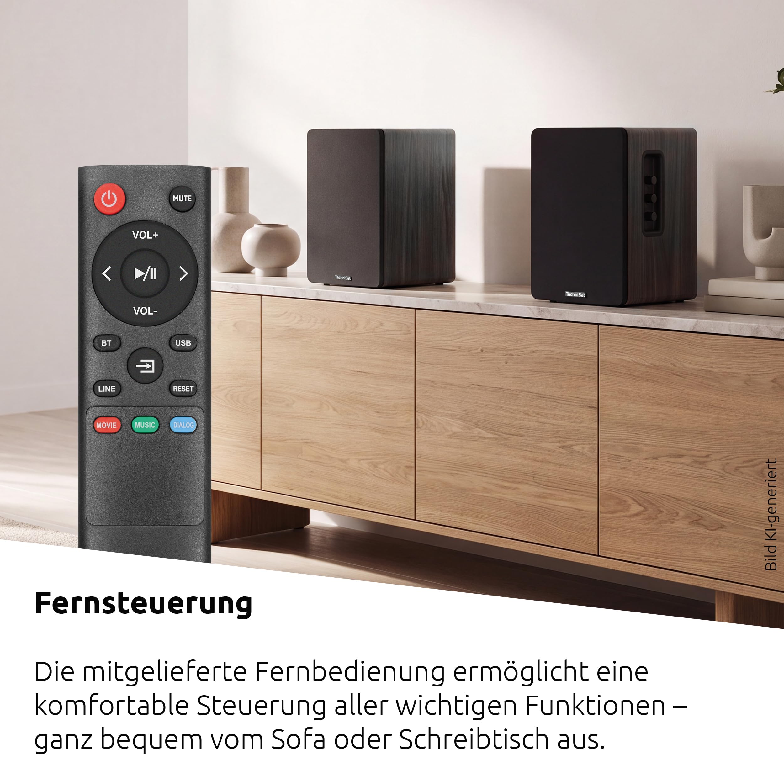 TechniSat AUDIOMASTER RLS 1 - Aktive 2.0 Regallautsprecher