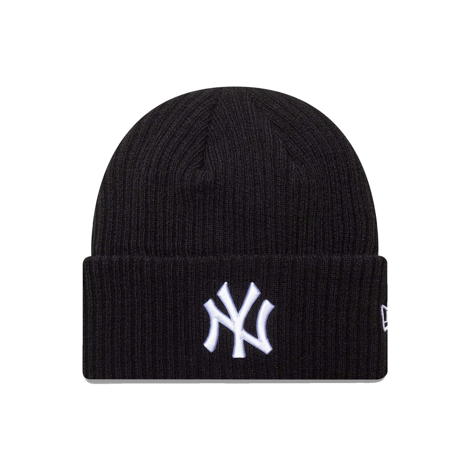 New Era Men's Black Winter Beanie - Wide Cuff New York Yankees