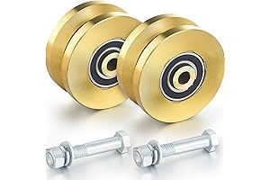 Tatuo 4-Inch Solid Slide V Groove Wheel for Sliding Gates