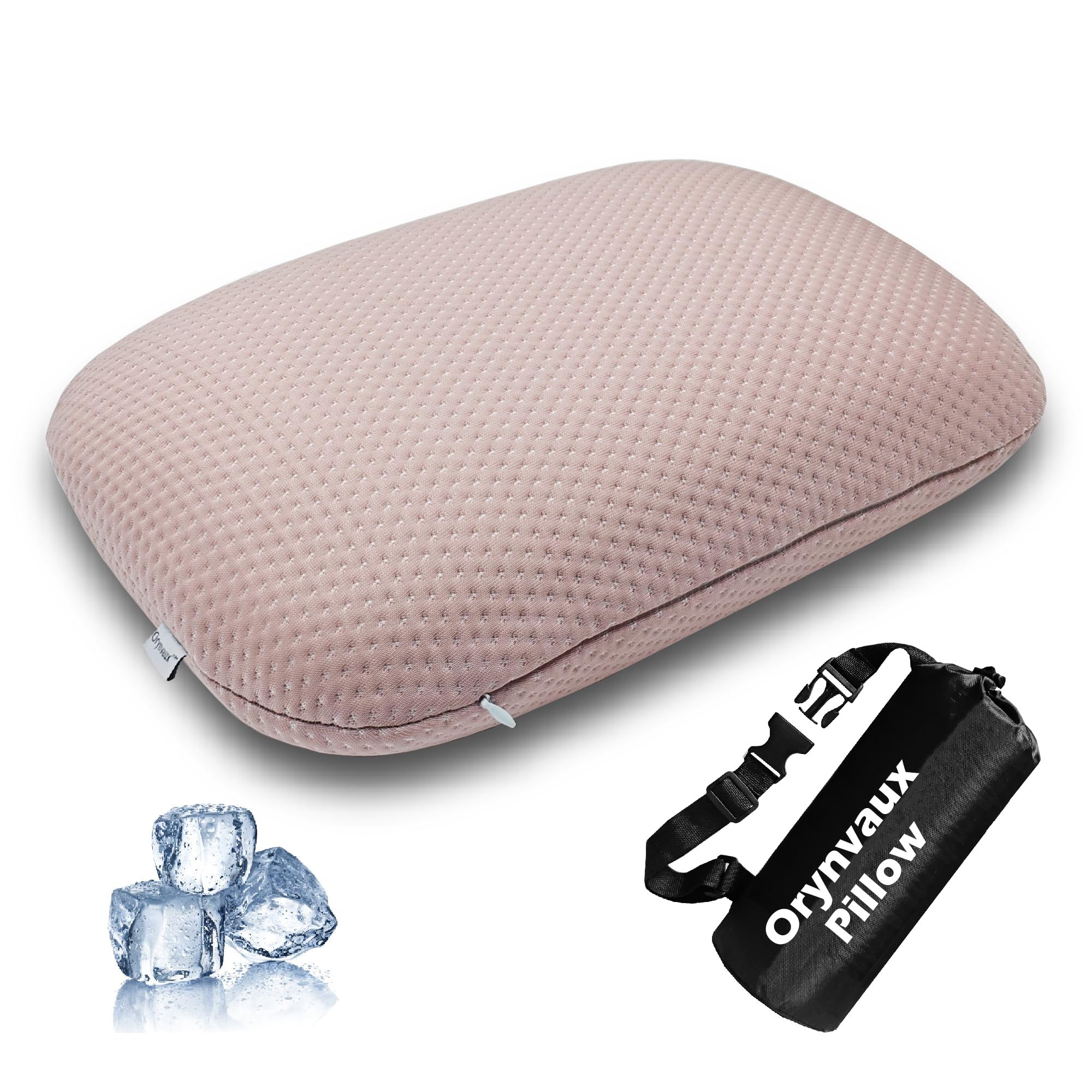 Small Travel Pillow, Portable Foldable Memory Foam Camping Pillow