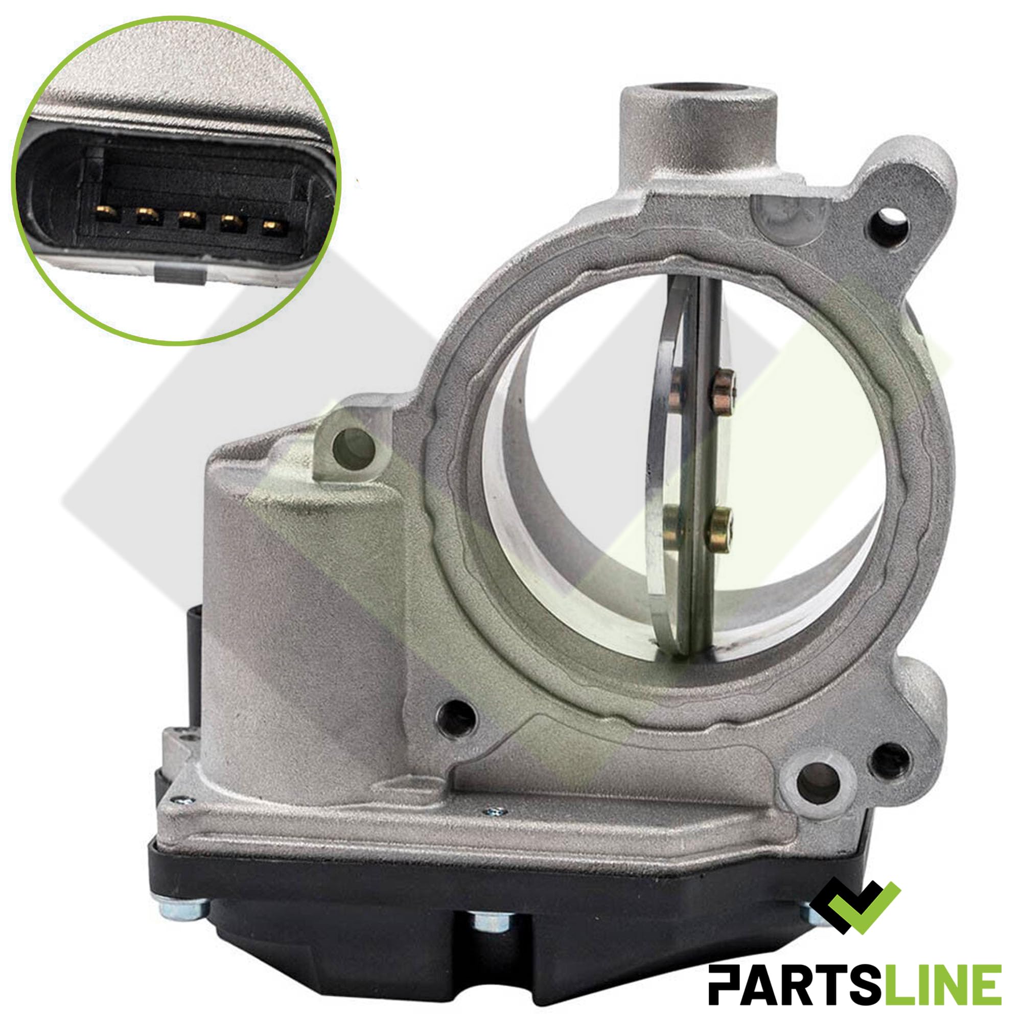 Partsline Boitier papillon compatible avec AUDI A6 C6 (4F), A8 D3 (4E), Q7 (4L) 059145950A 059145950D 059145950H