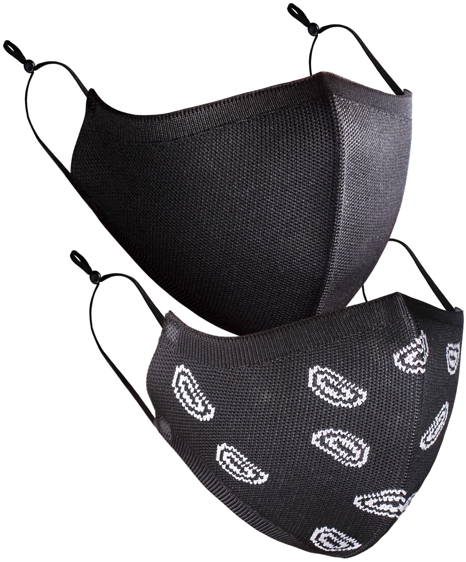 Phisis Workout Sports Face Mask Breathable Washable Adjustable Athletic Exercise Masks Gym for Adult Women Men Youth Black 1, Paisley 1