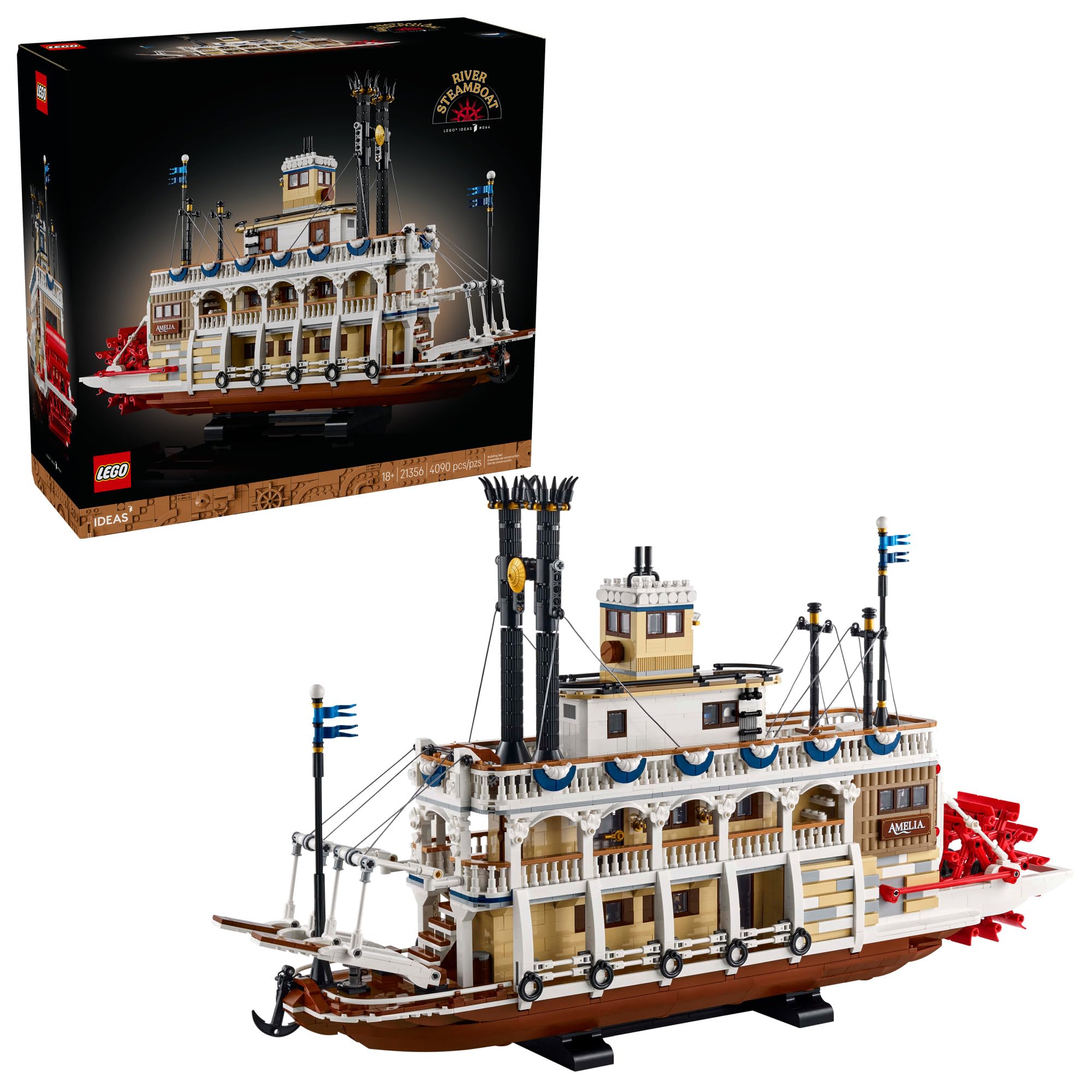 Amazon.com: LEGO Ideas River Steamboat Building Set - Room Decor