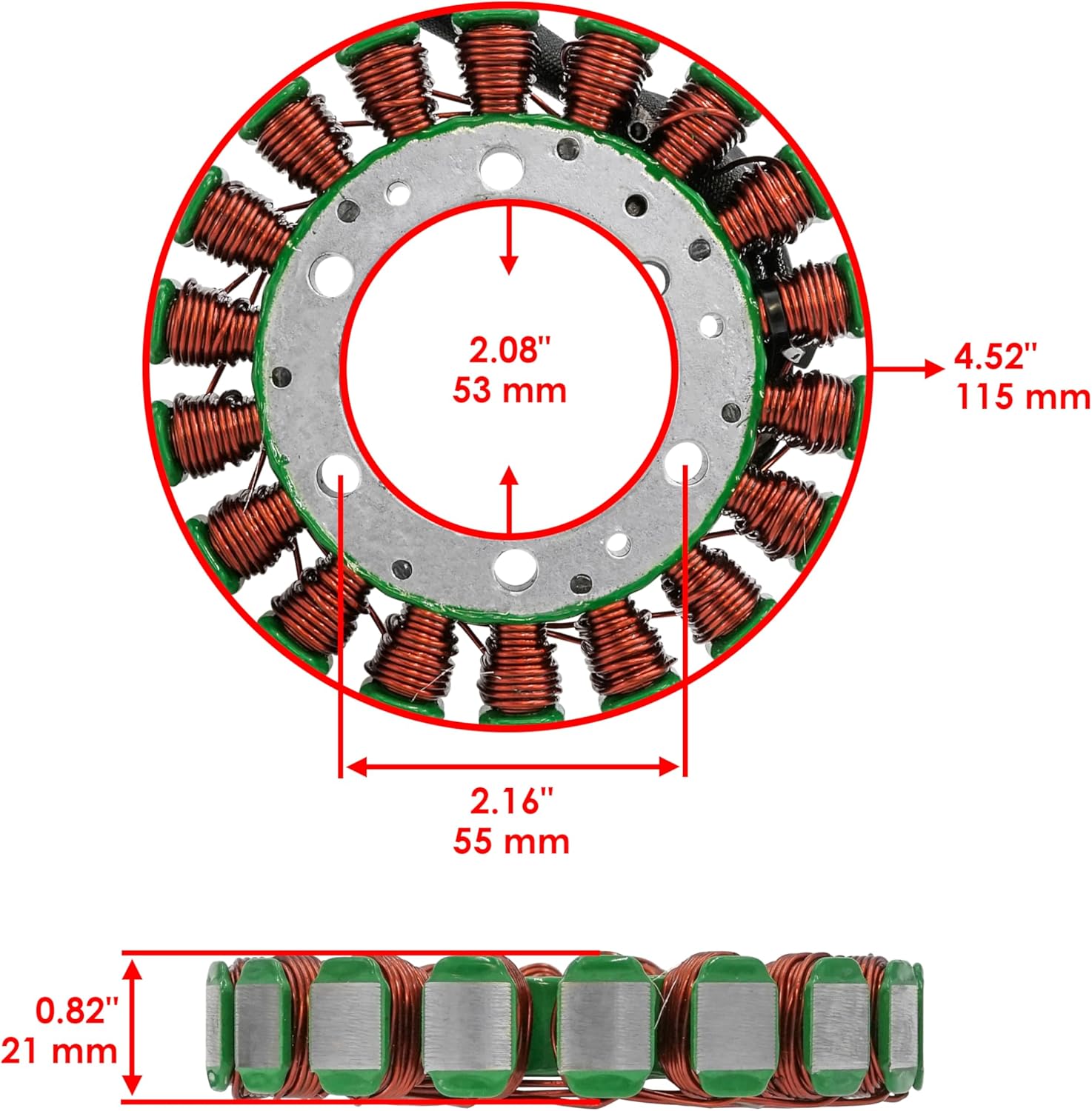 Caltric Stator Compatible With Yamaha Xv535 Xv-535 Virago 535 1987 1988 1990 1993-2000