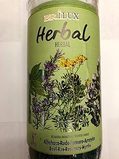 Herbal 14 Day Prepared Scented Candle in Glass