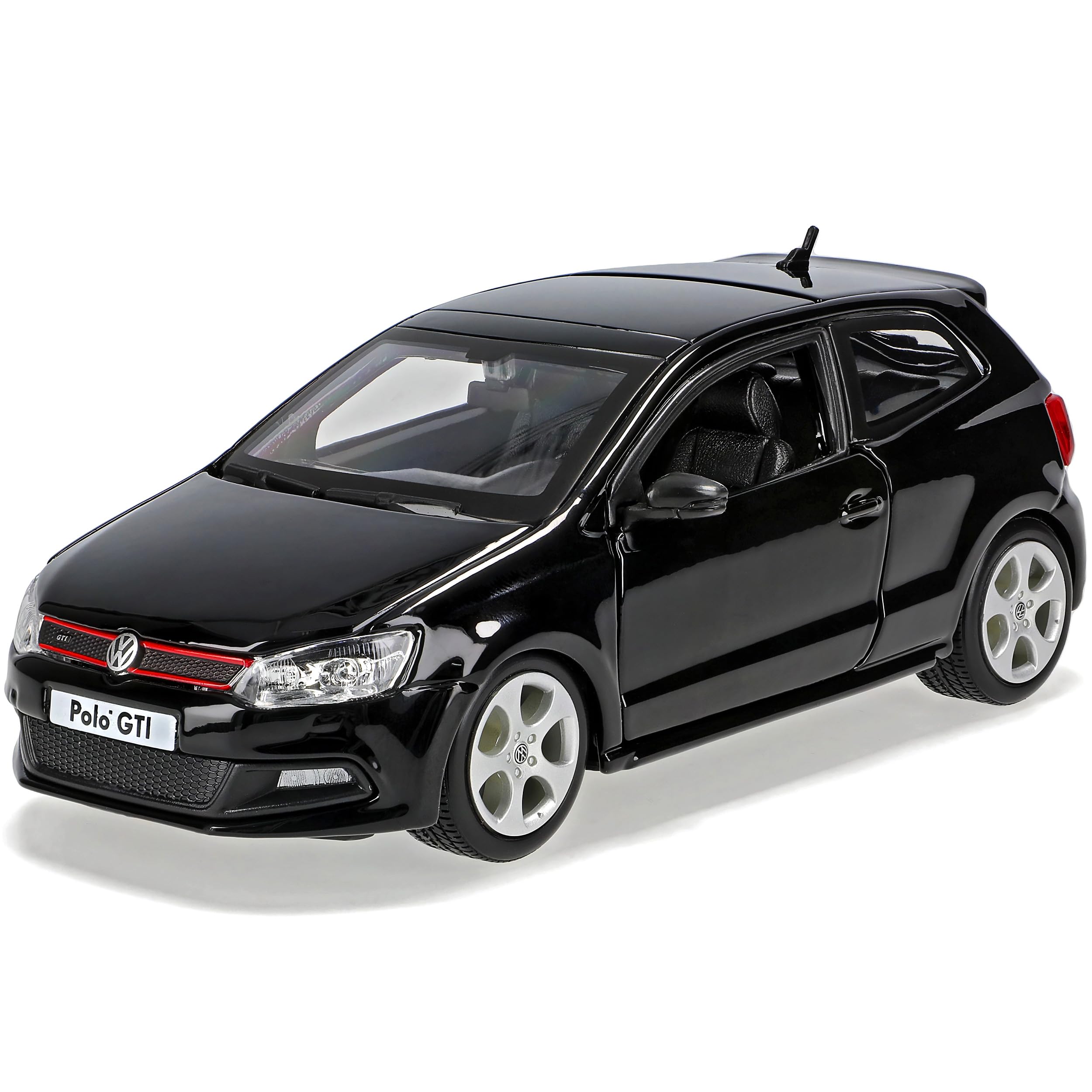 Volkwagen Polo V GTI Typ 6R 3 Türer Schwarz 5. Generation 2009-2017 1/24 Burago Modell Auto
