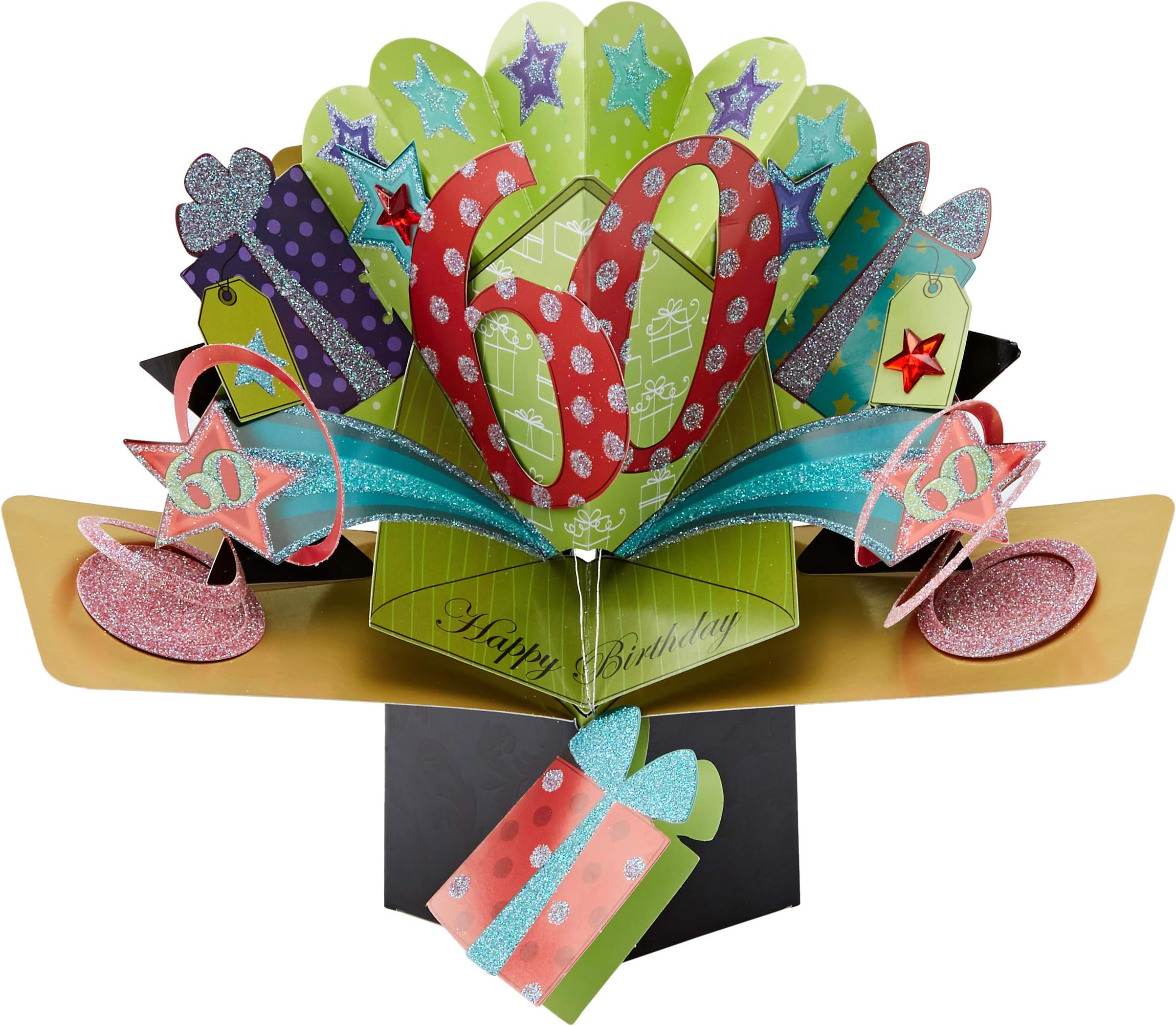 Second Nature Pop Ups Up Greeting Card for a 60th Birthday Card