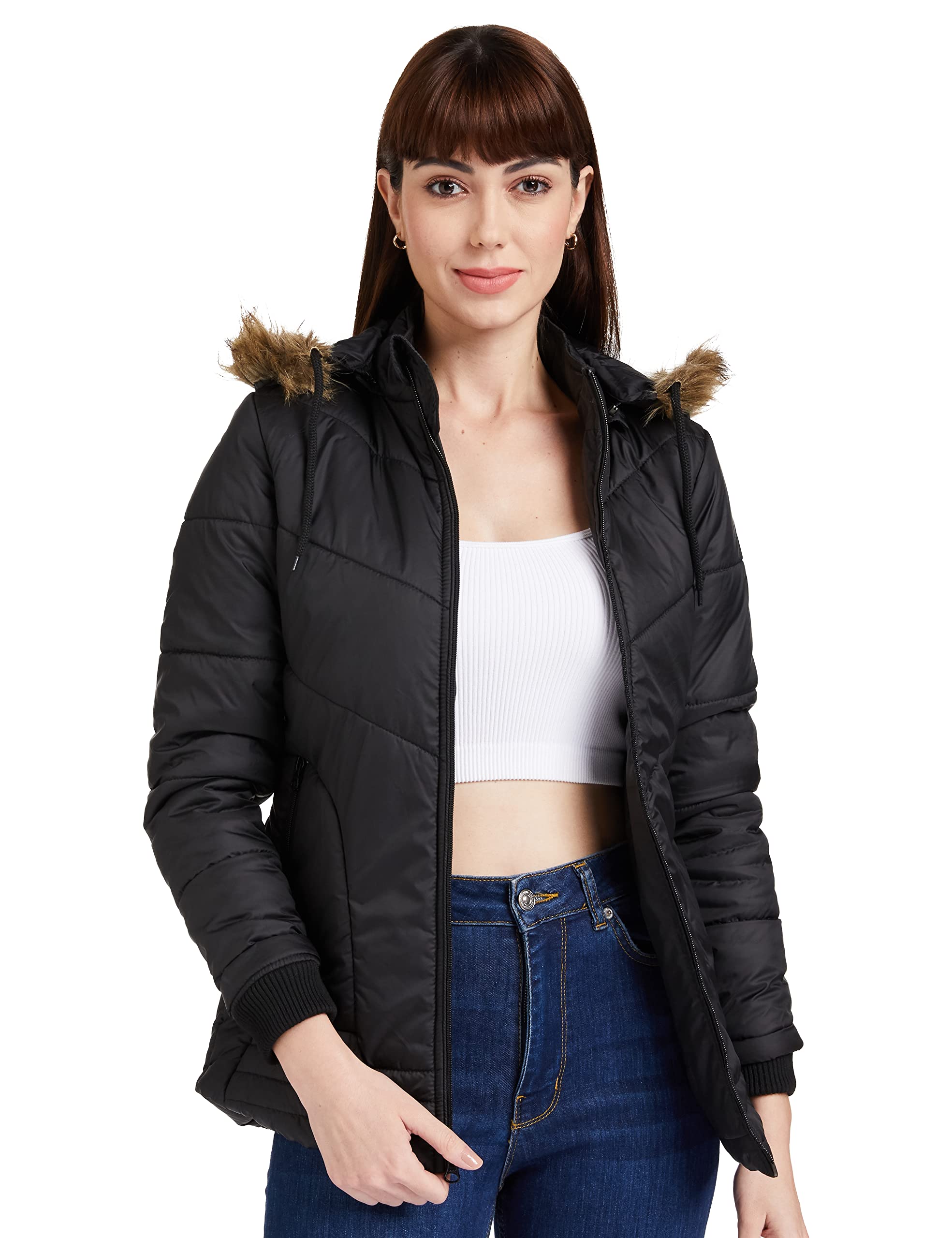 amazon brand - symbol Women's 100% Polyester Regular Quilted Jacket-picture-14