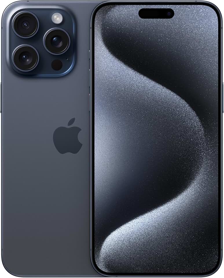 Apple iPhone 15 Pro Max (256 GB) — Titânio Azul (Recondicionado)