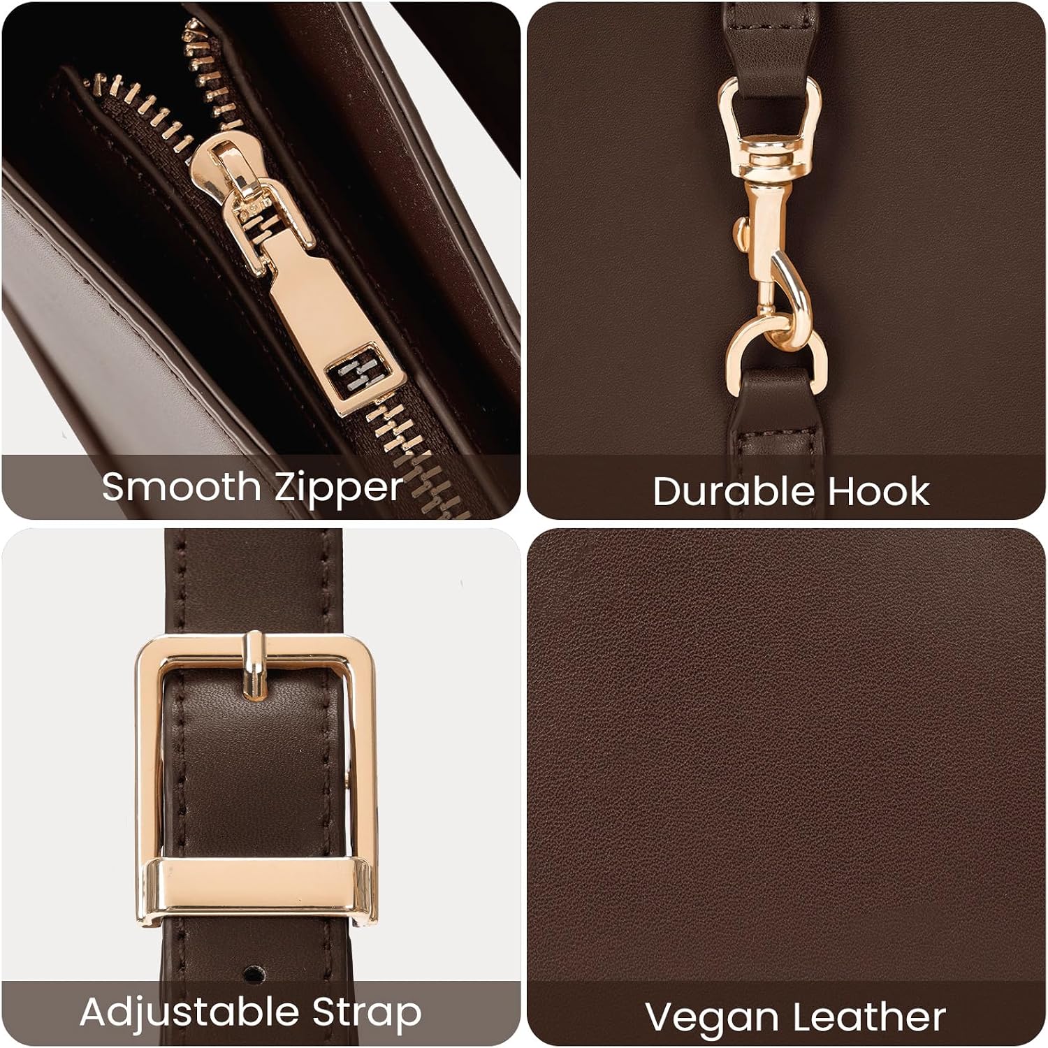 JQWSVE Shoulder Bags for Women Burgundy Purse Trendy Small Handbag Faux Leather Shoulder Purse Everyday Bag