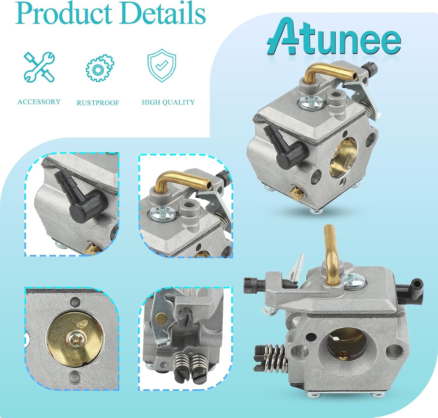 Carburetor Carb for Stihl MS260 026 MS240 024 Chainsaw with Air Fuel Filter Impulse Line Kit Replace 1121 120 0611 1121 120 1612