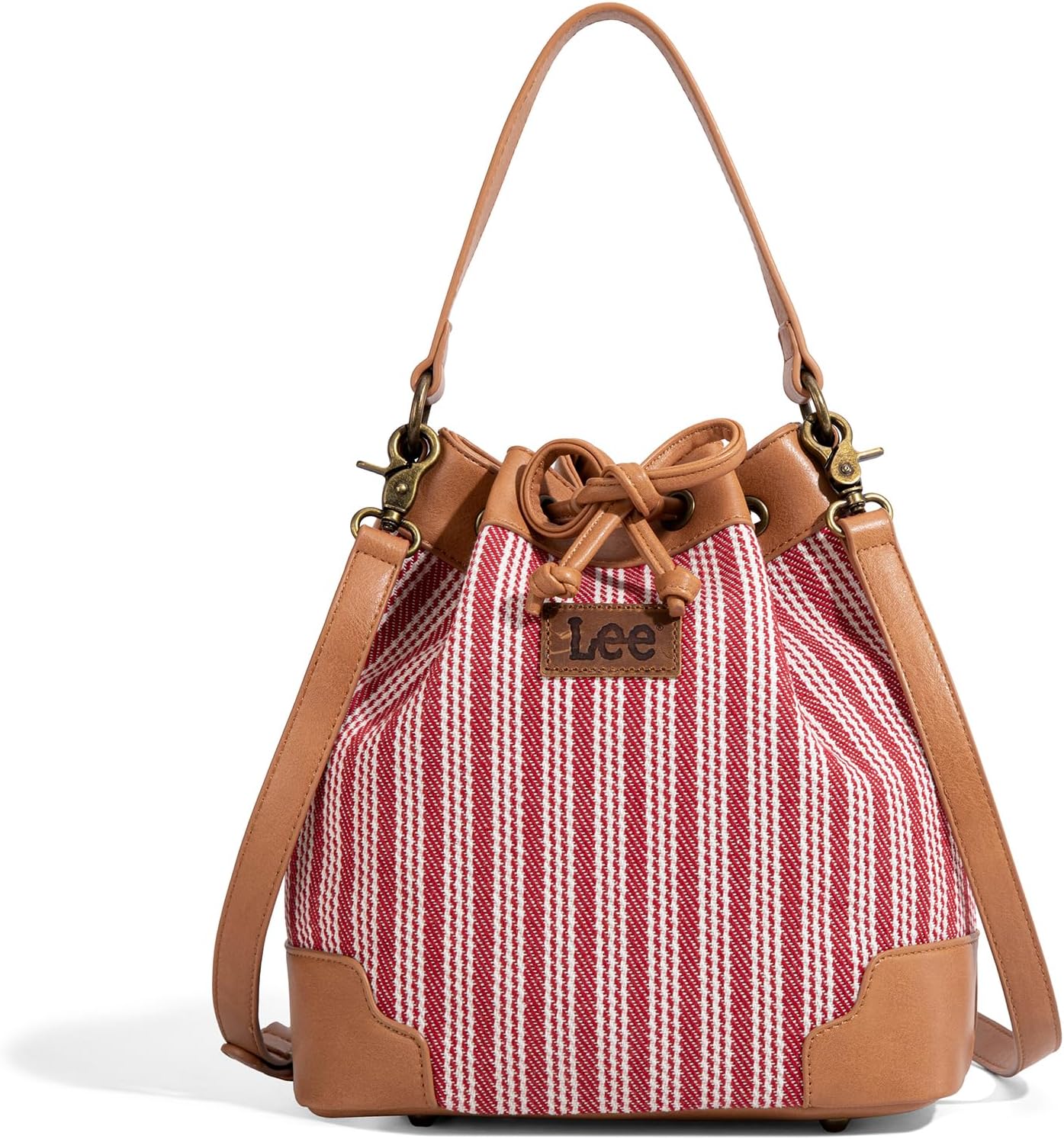 Montana West X Lee Bucket Bag for Women Drawstring Hobo Crossbody Bag with Detachable Straps
