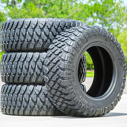 Set of 4 (FOUR) Atlander Roverclaw M/T I Mud Off-Road Light Truck Radial Tires-LT305/70R18 305/70/18 305/70-18 126/123Q Load Range E LRE 10-Ply RBL Raised Black Letters