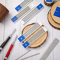 Vista 7 de Spakon 60 piezas de 2.8mm de recambios de plomo para lápices de carpintero, marcadores de plomo de recambios, lápices mecánicos secos