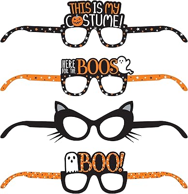Creative Converting Halloween Paper Eyeglasses, 4.25