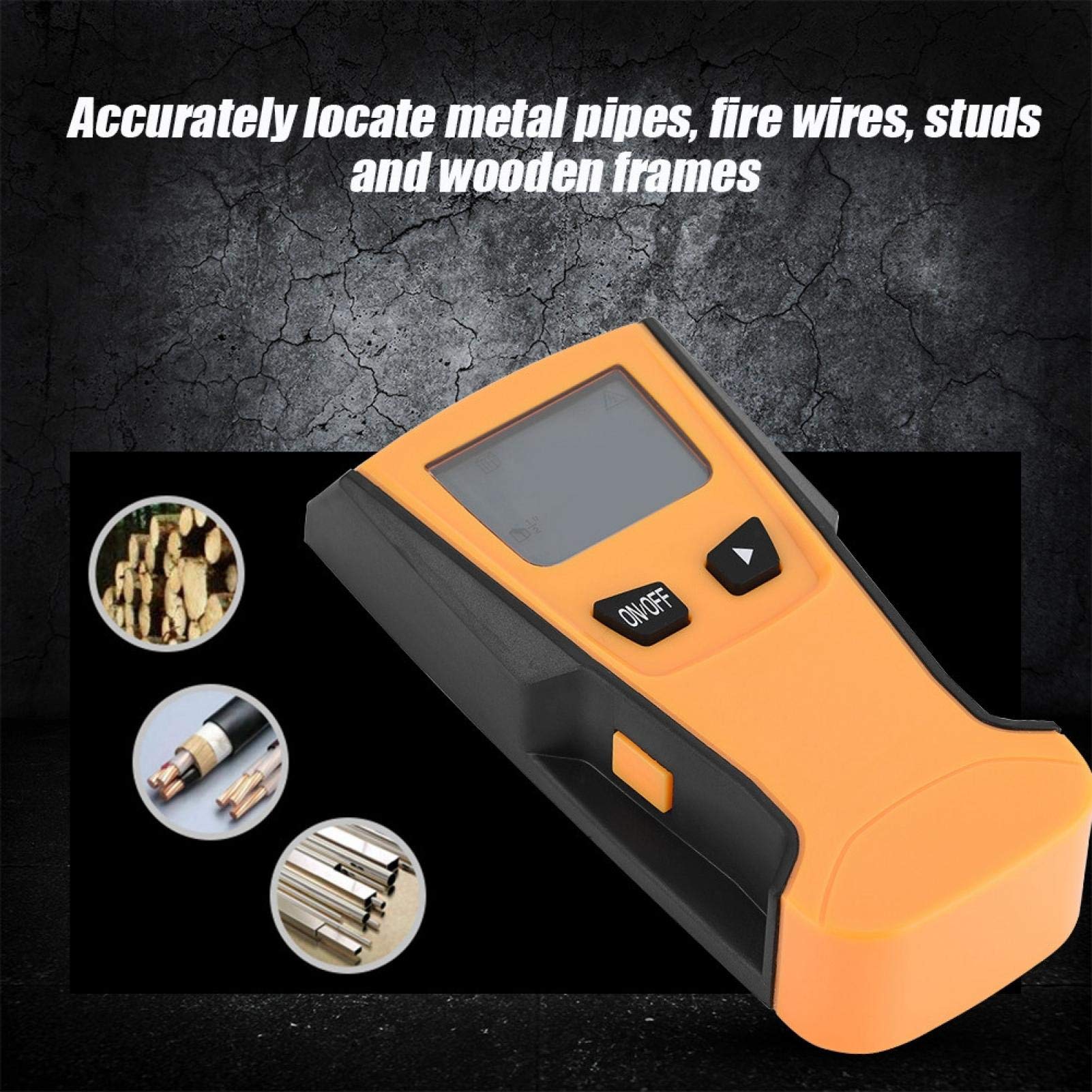 Detector de Vigas con Sensor de Pared, 3 en 1 Live Wire Detector Stud Wood Wall Center Scanner Kit de Herramientas de Metal con Pantalla LCD para Madera AC Wire Metal Studs