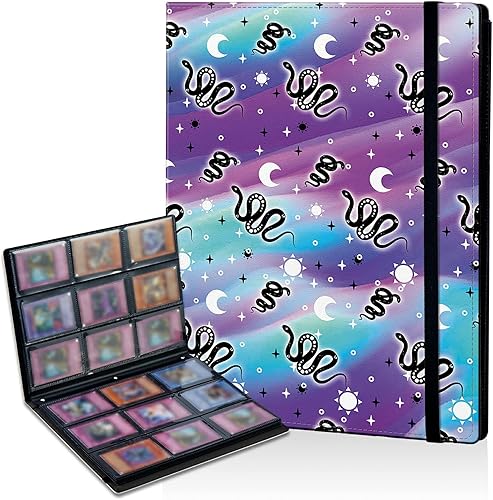 Miniatura 8 de Carpeta de 9 bolsillos para tarjetas, carpetas impermeables para tarjetas coleccionables con bolsillos de doble cara, carpeta de colección de 900