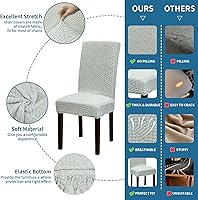 Vista 206 de Juego de 6 fundas elásticas para sillas de comedor, extraíbles y lavables, para sillas de comedor, hotel, ceremonia