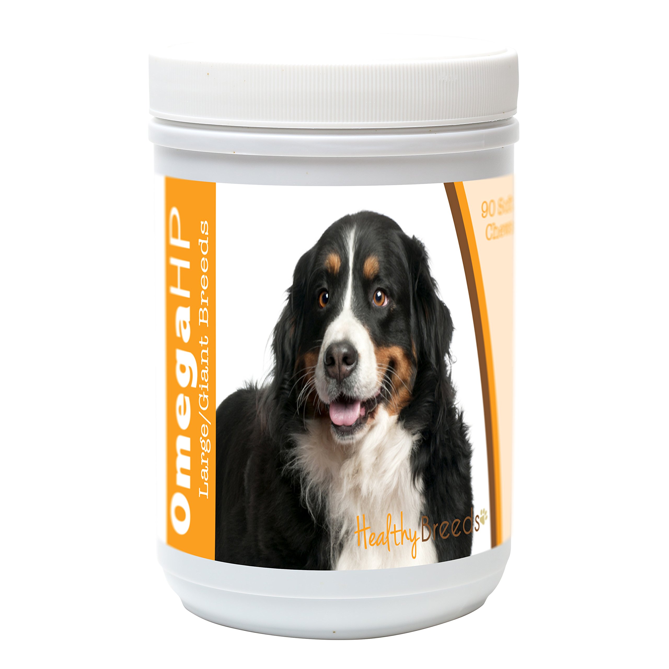 Healthy Breeds Bernese Mountain Dog Omega HP Fatty Acid Skin and Coat Support Soft Chews 90 Count