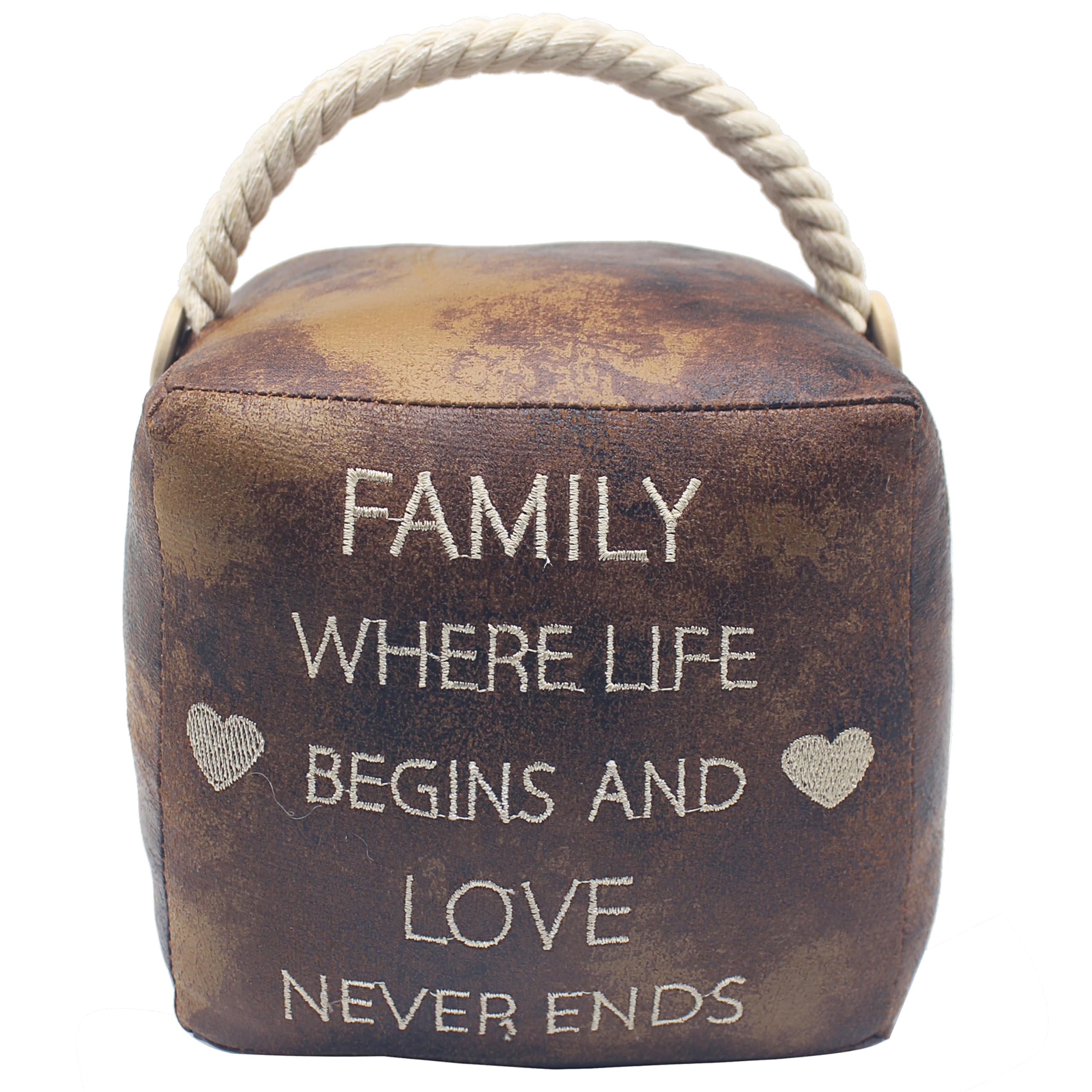 Lesser & Pavey Faux Leather Family Doorstop for Home & Office | Stylish Door Wedges & Door Stoppers for Floor | Door Stops for Indoors & Outdoors | Reliable Door Wedges for Bedroom