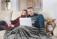 Vista 8 de Utopia Bedding Fleece Blanket King Size Grey (90x102 Inches) Ultra Soft Warm Lightweight Microfiber Breathable Anti-Static Cozy Winter Bed Blanket