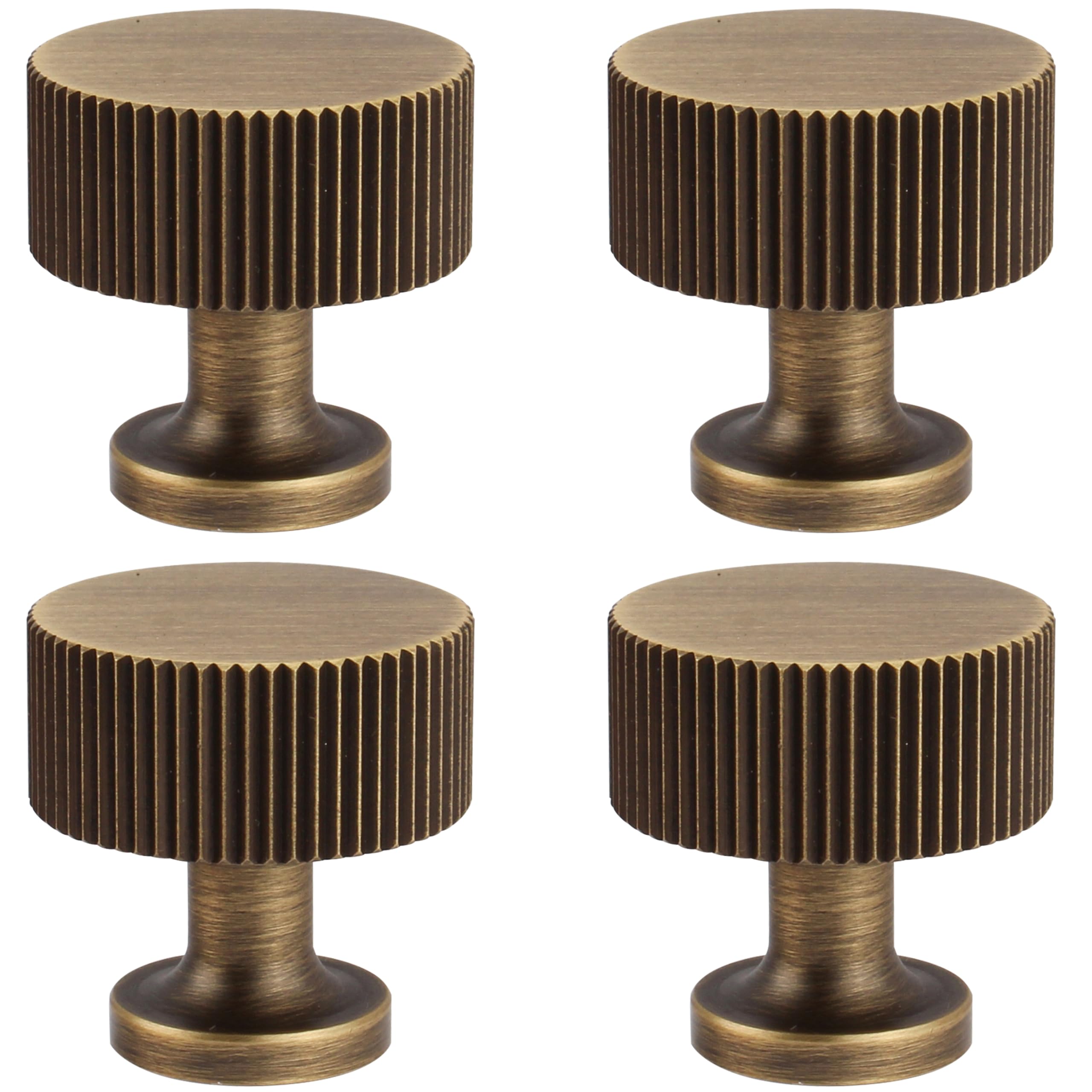 RZDEAL 6pcs Solid Brass Cabinet Knobs Pulls Cabinet Drawer Dresser Gold Knobs Modern Handles (1"x1"/25mmx25mm),Brushed Brass Finish — Amazon image 10