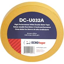 ECHOtape DC-U032A Double-Sided Tape Heavy Duty White 1.89 in x 54.6 yd | Strong Double-Sided Tape, Permanent Mounting and Bonding, White Double-Sided, Heavy Duty Double-Sided, Indoor And Outdoor Use