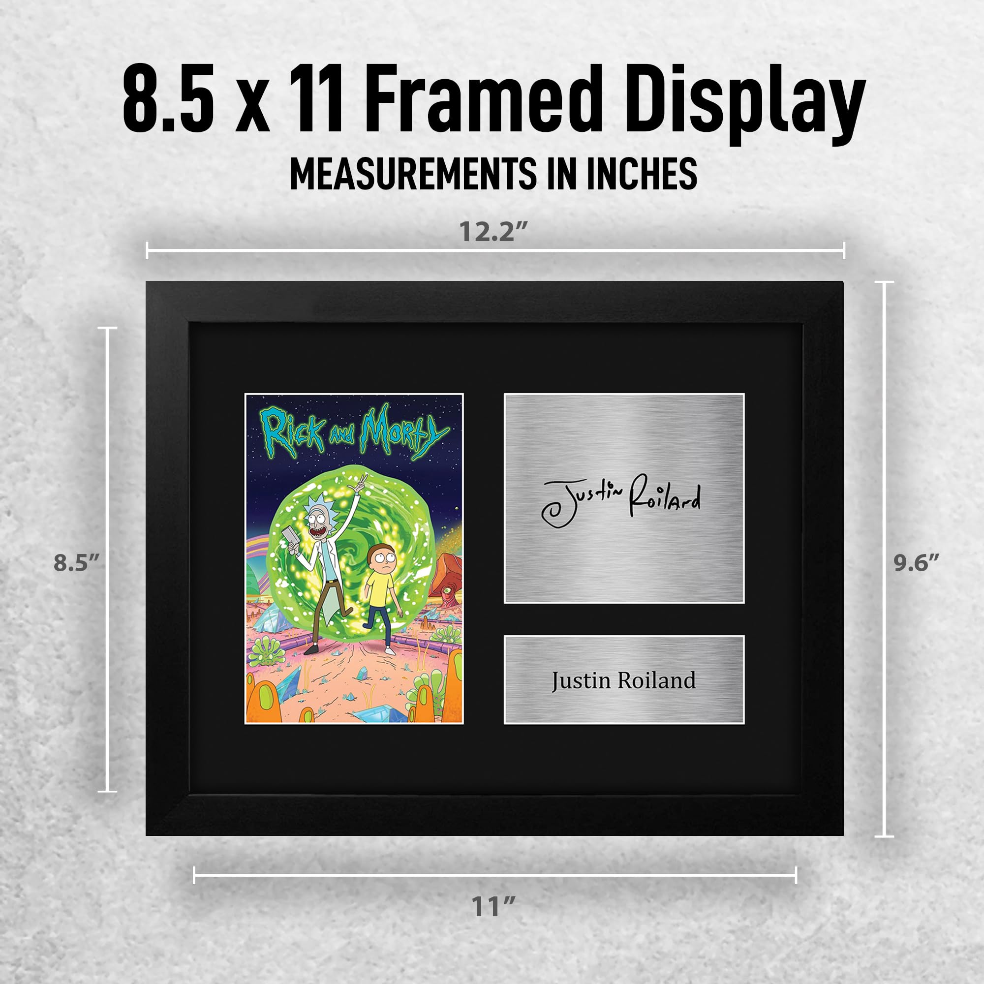 rickページ♡ Amazon.com: HWC Trading Justin Roiland Rick and Morty Framed Gifts