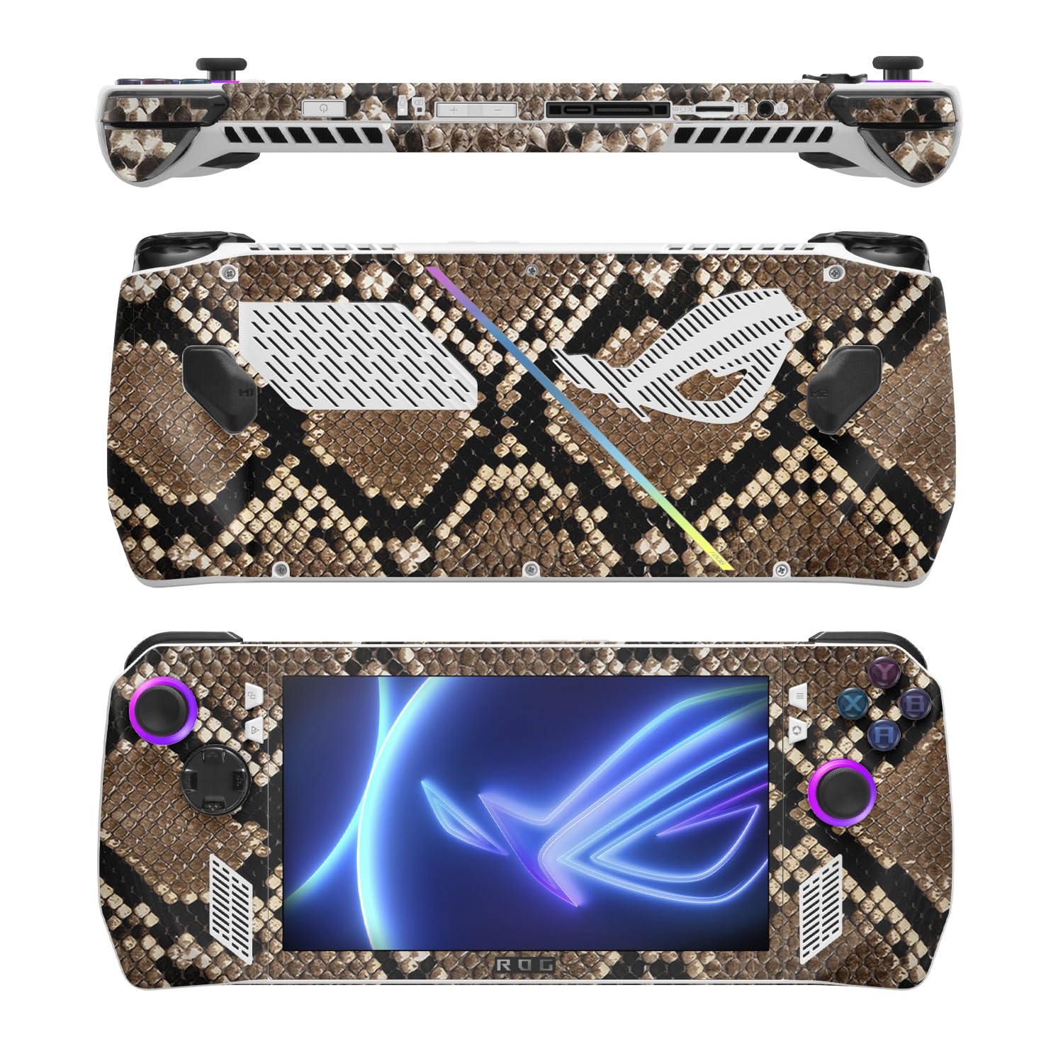 MightySkins Skin Compatible with Asus ROG Ally - Rattler | Protective, Durable, and Unique Vinyl Decal wrap Cover | Easy to Apply, Remove, and Change Styles