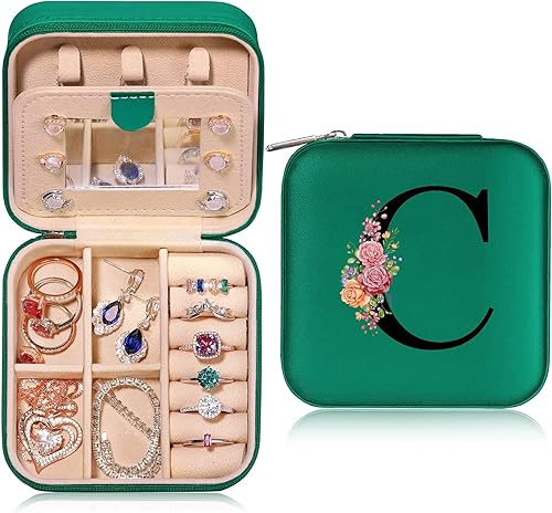 Parima Regalos de cumpleaños para mamá y madre joyero de viaje pequeño personalizado para mujeres, regalos del día de la madre, mejor mamá, abuela,