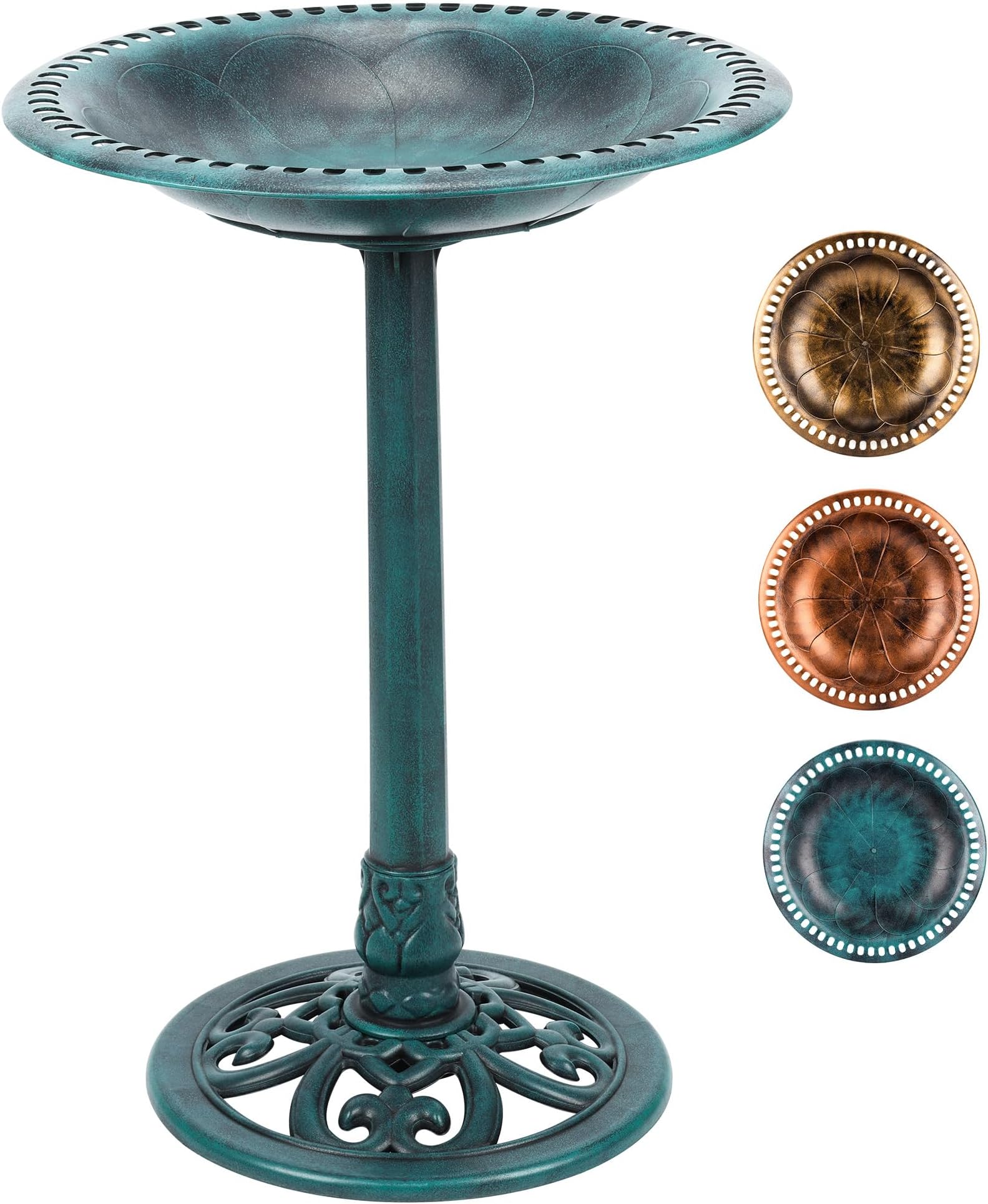 Amazon.com: Vypart Birdbaths for Outdoors Solar Powered - Large Bird ...