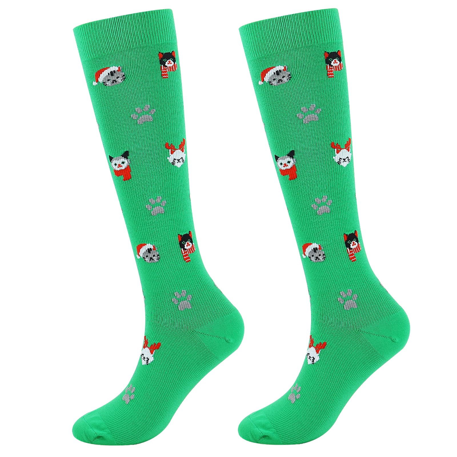 Junely Compression Socks for Women Knee High Socks for Running Athletic Nurses Work Support Travel Flight Sports