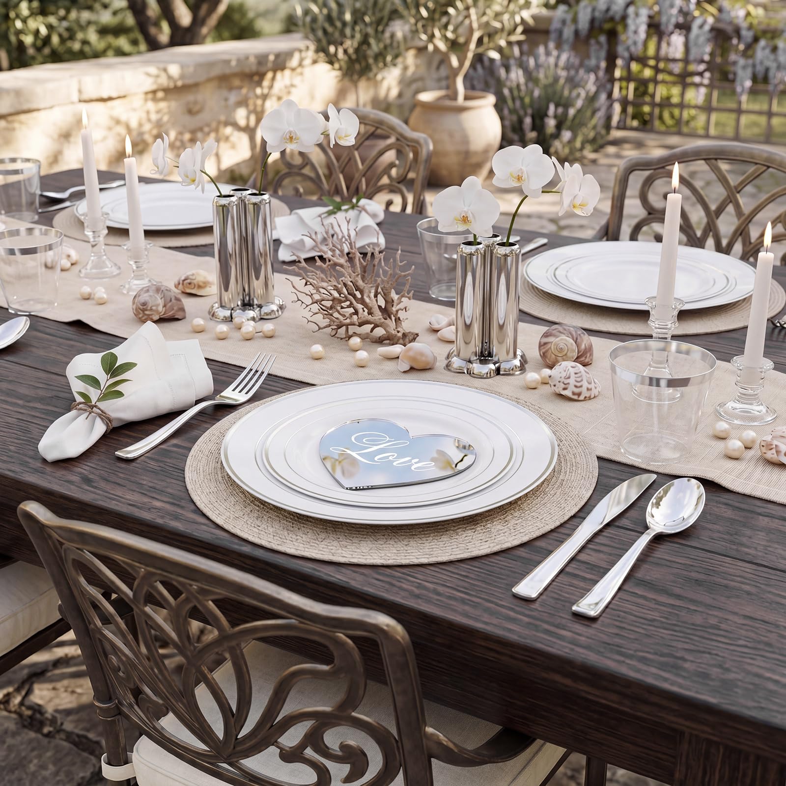 Disposable Plates - Dinner & Dessert Set -7