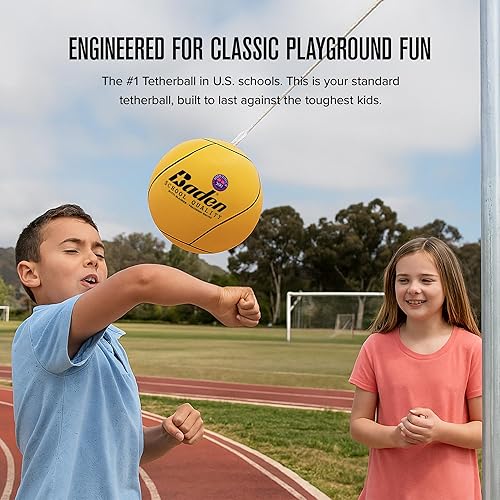 Miniatura 5 de Juego de Tetherball de Calidad Escolar Baden - Pelota de Tetherball de Toque Suave y Cuerda
