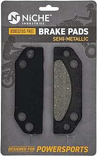 NICHE Parking Brake Pad Set for 2203147 Polaris Ranger 500 700 800 900 XP Crew Alloy Steel Semi-Metallic