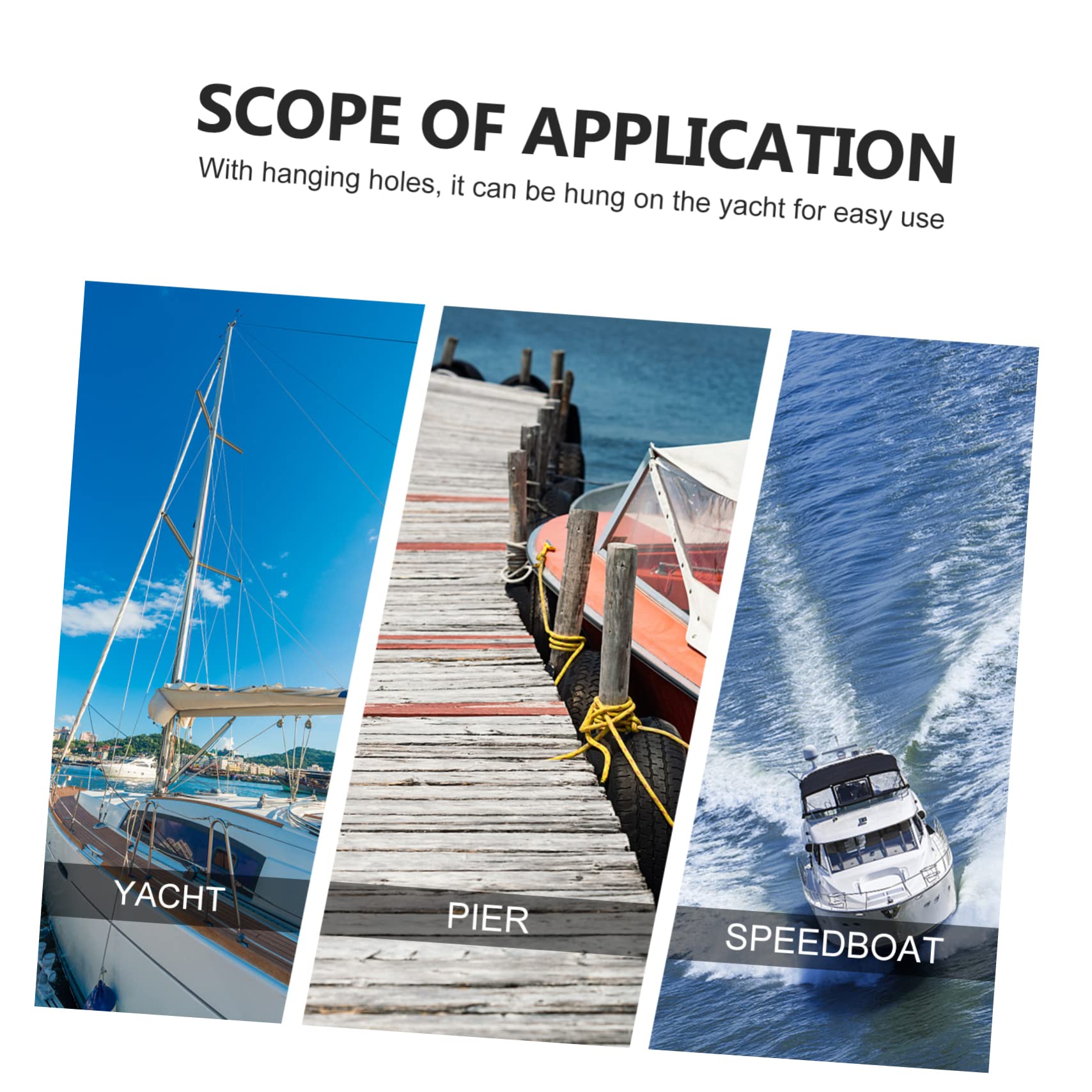 Yardwe Inflatable Yacht Dock Buoy Collision Prevention Ball Elastic Material